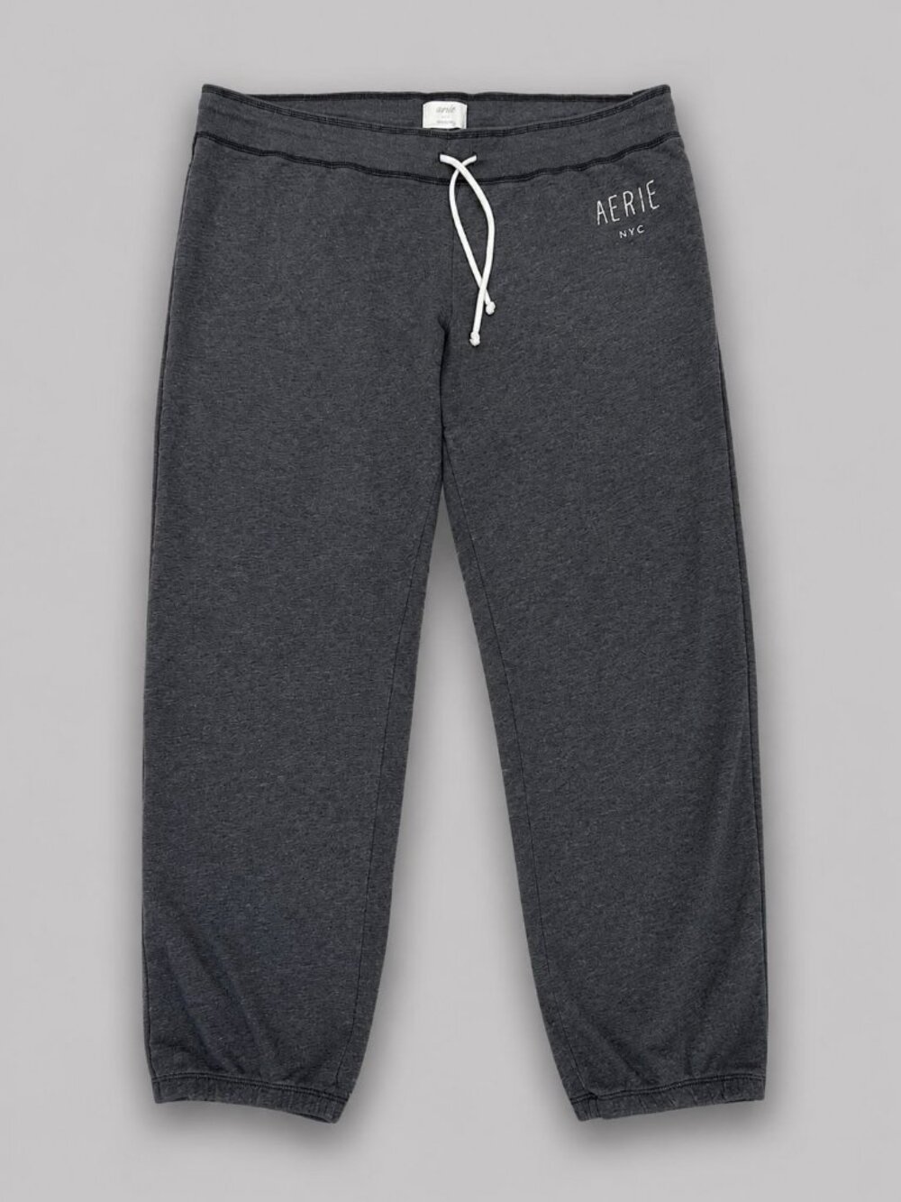 Aerie NYC Women's XL Gray Lounge Jogger Sweatpants Drawstring Y2K 2011